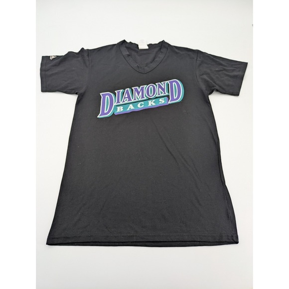 Majestic Other - Vintage Arizona Diamondbacks Majestic Black T-Shirt Size M V-Neck Made‎ In USA